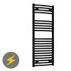 Reina Diva H800 x W600mm Black Curved Electric Towel Rail 2 Reina Diva H800 x W600mm Black Curved Electric Towel Rail -By Bathroom Store ES508BC P 3