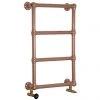 Farnham Traditional Copper 770 x 500mm Steel Towel Rail -By Bathroom Store FAR COP 01 P