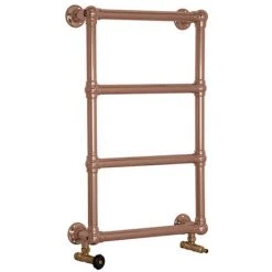 Farnham Traditional Copper 770 x 500mm Steel Towel Rail