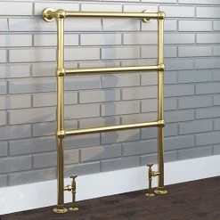 Hamilton Traditional Vintage Gold 966 x 673 Floor Mounted Towel Rail