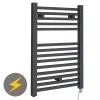 Hudson Reed 690 x 500mm Electric Square Heated Towel Rail - Anthracite - HL152 -By Bathroom Store HL152 prod