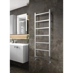 Hudson Reed Eton Designer Radiator 1200 x 450mm - Chrome - HL375 -By Bathroom Store HL375 D3 460