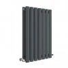 Hudson Reed Revive 600 x 412mm Horizontal Double Panel Radiator - Anthracite - HLA37D -By Bathroom Store HLA37D P