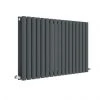 Hudson Reed Revive 600 x 992mm Horizontal Double Panel Radiator - Anthracite - HLA39D -By Bathroom Store HLA39D P
