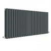 Hudson Reed Revive 600 x 1398mm Horizontal Double Panel Radiator - Anthracite - HLA40D -By Bathroom Store HLA40D P