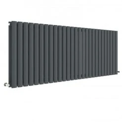 Hudson Reed Revive 600 x 1572mm Horizontal Double Panel Radiator - Anthracite - HLA42D