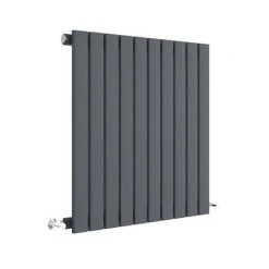 Hudson Reed Sloane 600 x 586mm Horizontal Single Panel Radiator - Anthracite - HLA55