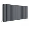Hudson Reed Sloane 600 x 1398mm Horizontal Double Panel Radiator - Anthracite - HLA59D -By Bathroom Store HLA59D P