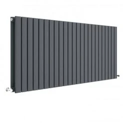 Hudson Reed Sloane 600 x 1398mm Horizontal Double Panel Radiator - Anthracite - HLA59D