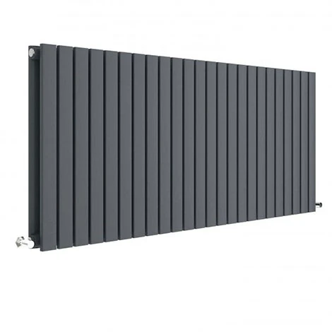 Hudson Reed Sloane 600 x 1398mm Horizontal Double Panel Radiator - Anthracite - HLA59D 3 Hudson Reed Sloane 600 x 1398mm Horizontal Double Panel Radiator - Anthracite - HLA59D