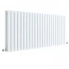 Hudson Reed Sloane 600 x 1398mm Horizontal Double Panel Radiator - Satin White - HLW59D -By Bathroom Store HLW59D P