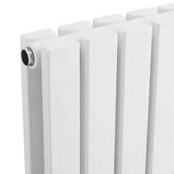 Hudson Reed Sloane 600 x 412mm Horizontal Double Panel Radiator - Satin White - HLW54D -By Bathroom Store HLW60D D2 460
