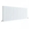 Hudson Reed Sloane 600 x 1572mm Horizontal Double Panel Radiator - Satin White - HLW60D 2 Hudson Reed Sloane 600 x 1572mm Horizontal Double Panel Radiator - Satin White - HLW60D -By Bathroom Store HLW60D P
