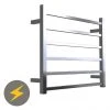 Warmup Hawthorn H600 x W650mm Dry Electric Heated Towel Rail - HTR-6SQPO -By Bathroom Store HTR 6SQPO P