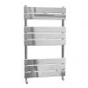 Malham Straight Flat Panel Heated Towel Rail - W500 x H840mm - Chrome -By Bathroom Store HTR007 p