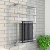 Keswick Anthracite Traditional Wall Hung Towel Rail Radiator (825 x 673mm) -By Bathroom Store KESTR25 p
