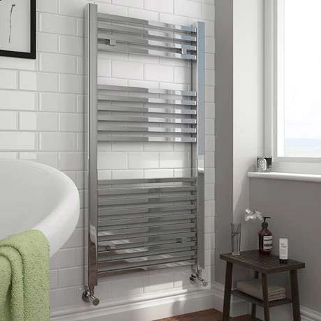 Cube Heated Towel Rail - Chrome (600 x 1100mm) 4 Cube Heated Towel Rail - Chrome (600 x 1100mm) - Image 2