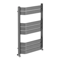 Milan Bow-Fronted Anthracite 850 x 550 Designer Flat Panel Heated Towel Rail -By Bathroom Store MBTR855A4 d3 460