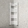 Milan Corner White 1200 x 300 x 300 Heated Towel Rail -By Bathroom Store MCRN12W p