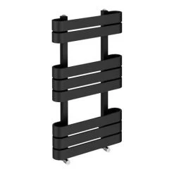 Milan Curved Anthracite 850 x 500 Designer Flat Panel Heated Towel Rail -By Bathroom Store MCTR855A2 D3 460
