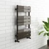 Milan Black Nickel 800 x 500mm Single Panel Heated Towel Rail 1 Milan Black Nickel 800 x 500mm Single Panel Heated Towel Rail -By Bathroom Store MILD2BN01 prod1
