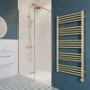 Crosswater MPRO 480 x 1140mm Electric Only Towel Rail - Brushed Brass Effect - MP48X1140FELEC -By Bathroom Store MP48X1140FELEC P