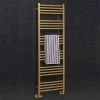 Crosswater MPRO 480 x 1380mm Heated Towel Rail - Brushed Brass Effect - MP48X13800F -By Bathroom Store MP48X13800F P