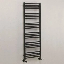 Crosswater MPRO 480 x 1380mm Heated Towel Rail - Matt Black - MP48X1380MB -By Bathroom Store MP48X1380MB D2 460