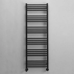 Crosswater MPRO 480 x 1380mm Heated Towel Rail - Matt Black - MP48X1380MB -By Bathroom Store MP48X1380MB D3 460