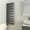Milan Anthracite U-Shaped Heated Towel Rail - 1300 x 400mm -By Bathroom Store MUTR130A p