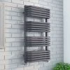 Monza 500 x 1000 Anthracite Designer D-Shaped Heated Towel Rail 2 Monza 500 x 1000 Anthracite Designer D-Shaped Heated Towel Rail -By Bathroom Store MZ10X5A p