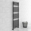 Monza Matt Black 1450 x 500 Round Bar Heated Towel Rail 1 Monza Matt Black 1450 x 500 Round Bar Heated Towel Rail -By Bathroom Store MZ15MB lrg 670