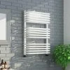 Monza 500 x 736 White Designer D-Shaped Heated Towel Rail -By Bathroom Store MZ736X5W p