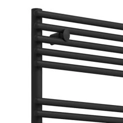 Monza Black 730 x 500 Round Bar Heated Towel Rail -By Bathroom Store MZ8MB d2v1 460