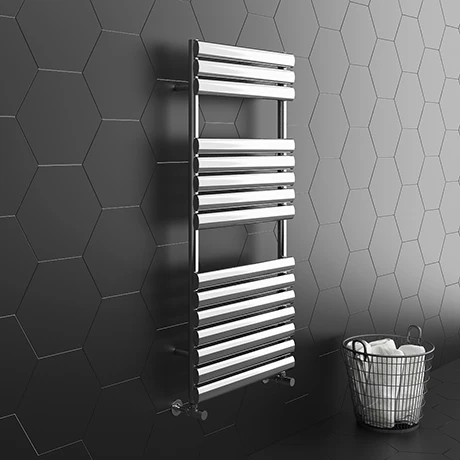 Monza 500 x 1120 Stainless Steel Oval Heated Towel Rail 3 Monza 500 x 1120 Stainless Steel Oval Heated Towel Rail