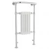 Old London - Chrome & White Tilbury Radiator - 965 x 540mm - LDR002 -By Bathroom Store Old London Chrome White Tilbury Radiator 965 x 540mm LDR002 p