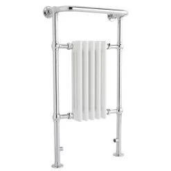 Old London - Chrome & White Tilbury Radiator - 965 x 540mm - LDR002