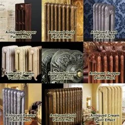 Paladin Sloane 750mm High 9 Section Electric Cast Iron Radiator with 2000w Heating Element 11 Paladin Sloane 750mm High 9 Section Electric Cast Iron Radiator with 2000w Heating Element -By Bathroom Store Paladin Antiqued Effect 460 2