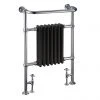 Burlington Trafalgar Black Heated Towel Rail Radiator -By Bathroom Store R1CHRBLA P