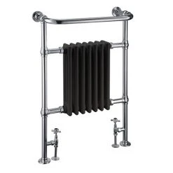 Burlington Trafalgar Black Heated Towel Rail Radiator