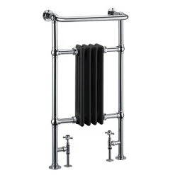 Burlington Bloomsbury Black Heated Towel Rail Radiator - R2CHRBLA