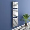 Milan Chrome 1512 x 500mm Flat Panel Heated Towel Rail -By Bathroom Store RAD07 prod