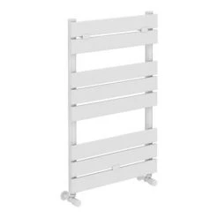 Milan White 800 x 490mm Heated Towel Rail -By Bathroom Store RAD20W detail01 460