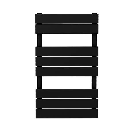 Milan Matt Black 840mm x 500mm Heated Towel Rail 4 Milan Matt Black 840mm x 500mm Heated Towel Rail - Image 2