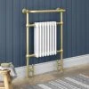 Chatsworth Savoy Brushed Brass Traditional Heated Towel Rail Radiator -By Bathroom Store SAVBB9 np
