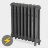 Paladin Shaftsbury 740mm High 6 Section Electric Cast Iron Radiator with 1500w Heating Element -By Bathroom Store SHA746PB1500W P