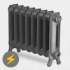 Paladin Sloane 450mm High 7 Section Electric Cast Iron Radiator with 1200w Heating Element 1 Paladin Sloane 450mm High 7 Section Electric Cast Iron Radiator with 1200w Heating Element -By Bathroom Store SLO457PB1200W P