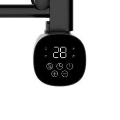 TCP Smart 500W Black 800 x 500mm Wi-Fi Energy Saving Electric Only Towel Radiator -By Bathroom Store SMABLTOWRAIL500W05EW D3 460