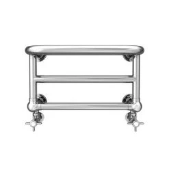 Chatsworth Traditional 300 x 500mm Chrome Heated Towel Rail Shelf -By Bathroom Store SUN D21 n d1 460