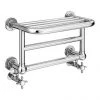Chatsworth Traditional 300 x 500mm Chrome Heated Towel Rail Shelf -By Bathroom Store SUN D21 prod